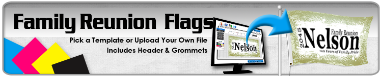 Family Reunion Flags - Order Custom Flags Online